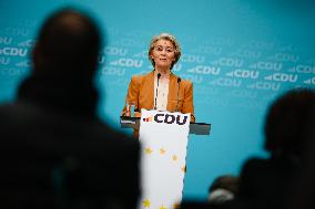 European Commission President Joins CDU Leadership Meeting
