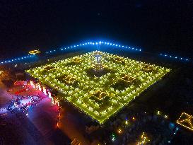 China Largest Lantern Array in Zhangye