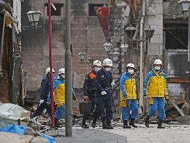 Japan police chief visits quake-hit area