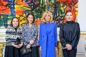 Brigitte Macron Receives Moroccan Royals - Paris