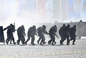 KUWAIT-CAPITAL GOVERNORATE-SPECIAL FORCE-GRADUATION DRILL