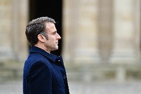 Macron Leads A Military Ceremony At The Invalides - Paris