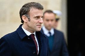 Macron Leads A Military Ceremony At The Invalides - Paris