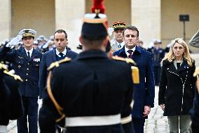 Macron Leads A Military Ceremony At The Invalides - Paris