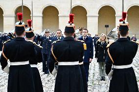 Macron Leads A Military Ceremony At The Invalides - Paris