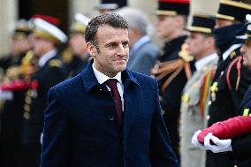 Macron Leads A Military Ceremony At The Invalides - Paris