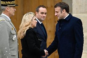 Macron Leads A Military Ceremony At The Invalides - Paris