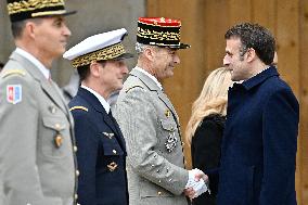 Macron Leads A Military Ceremony At The Invalides - Paris