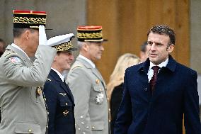 Macron Leads A Military Ceremony At The Invalides - Paris