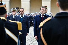 Macron Leads A Military Ceremony At The Invalides - Paris