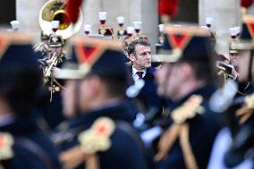 Macron Leads A Military Ceremony At The Invalides - Paris