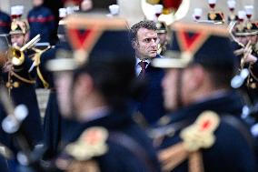 Macron Leads A Military Ceremony At The Invalides - Paris