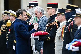 Macron Leads A Military Ceremony At The Invalides - Paris