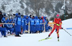 (SP)CHINA-INNER MONGOLIA-ULANQAB-14TH NATIONAL WINTER GAMES-BIATHLON-WOMEN'S 12.5KM MASS START (CN)