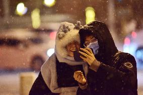 Heavy Snow Hit Beijing
