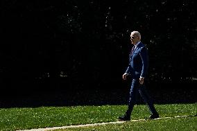 DC: President Joe Biden Departs the White House