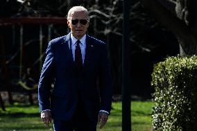 DC: President Joe Biden Departs the White House