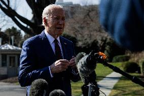 DC: President Joe Biden Departs the White House