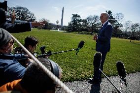 DC: President Joe Biden Departs the White House