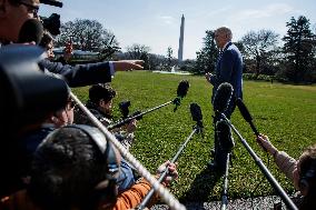 DC: President Joe Biden Departs the White House