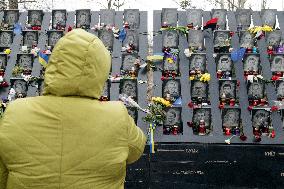 Heavenly Hundred Heroes Remembrance Day in Kyiv