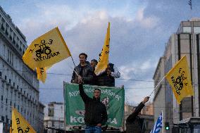 Farmers Protest Rally In Athens