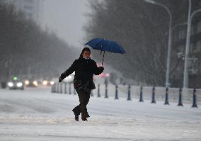 Heavy Snow Hit Fuyang