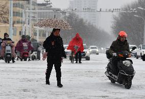 Heavy Snow Hit Fuyang