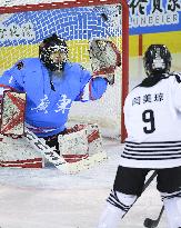 (SP)CHINA-INNER MONGOLIA-HULUN BUIR-14TH NATIONAL WINTER GAMES-JUNIOR WOMEN'S ICE HOCKEY (CN)