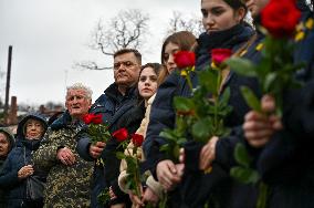 Flag of Revolution of Dignity activist killed 10 years ago raised in Lviv