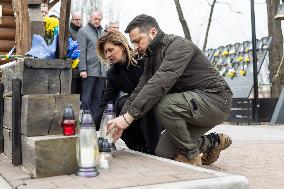 Zelensky Honors The Memory Of Heroes - Kyiv