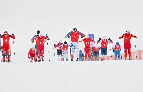 (SP)CHINA-INNER MONGOLIA-ULANQAB-14TH NATIONAL WINTER GAMES-CROSS COUNTRY-MEN 4X10KM RELAY (CN)