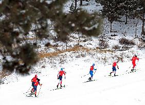 (SP)CHINA-INNER MONGOLIA-ULANQAB-14TH NATIONAL WINTER GAMES-CROSS COUNTRY-MEN 4X10KM RELAY (CN)