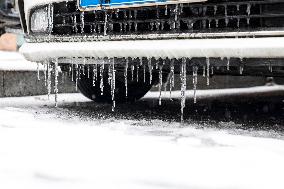 Cold Wave Hit Lianyungang