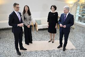 The President of the Republic of Finland and the president-elect and their spouses meet