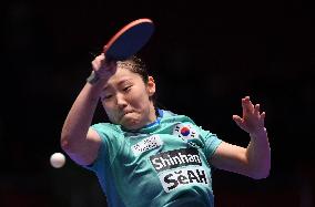 (SP)SOUTH KOREA-BUSAN-TABLE TENNIS-WORLD TEAM CHAMPIONSHIPS FINALS-WOMEN-KOR VS BRA