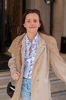 MFW - Emma Watson Leaves Her Hotel