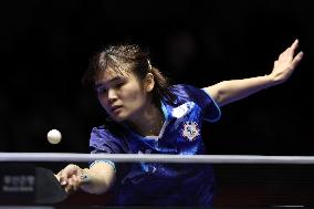(SP)SOUTH KOREA-BUSAN-TABLE TENNIS-WORLD TEAM CHAMPIONSHIPS FINALS-WOMEN-TPE VS IND