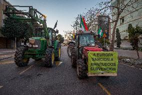 Farmers' Strike In Malaga