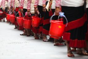 NEPAL-LALITPUR-BHIMSEN PUJA-CELEBRATION