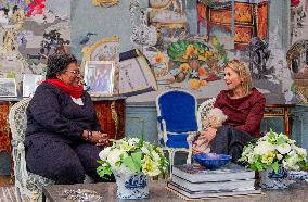 Queen Maxima Meets Barbados' PM Mia Mottley - The Hague