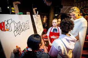 Queen Maxima Visits A School Inspiration Session - Middelburg