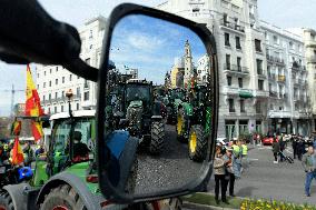 Hundreds Of Farmers Brought Madrid To A Standstill