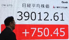 Nikkei stock index hits all-time high