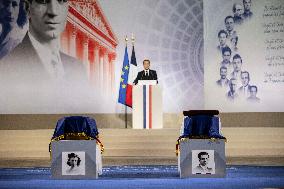France Inducts Resistance Hero Manouchian Into Pantheon - Paris