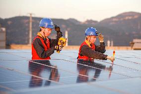 Photovoltaic Power Station on The Roof