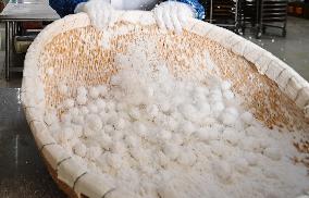 Workers Make Glutinous Rice Balls