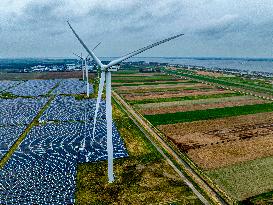 Energy Park Combining Wind And Solar Energy - The Netherlands