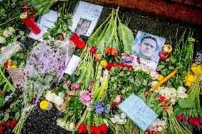 Russian Embassy Covered In Flowers To Honor Alexei Navalny - The Hague