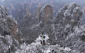 #CHINA-HUNAN-ZHANGJIAJIE-SNOW (CN)